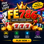 FE786 Game online casino Pakistan featuring exciting games, bonuses, mobile gameplay, and real-money gaming options.